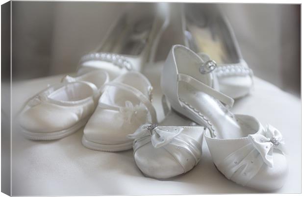 The Wedding Shoes Canvas Print by Lynne Morris (Lswpp)