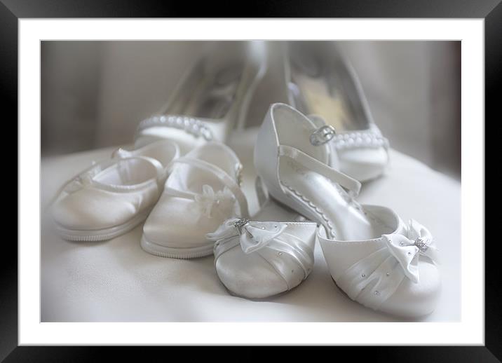The Wedding Shoes Framed Mounted Print by Lynne Morris (Lswpp)