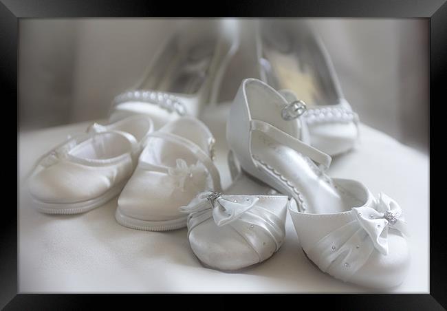 The Wedding Shoes Framed Print by Lynne Morris (Lswpp)