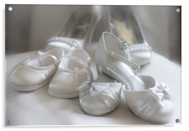 The Wedding Shoes Acrylic by Lynne Morris (Lswpp)