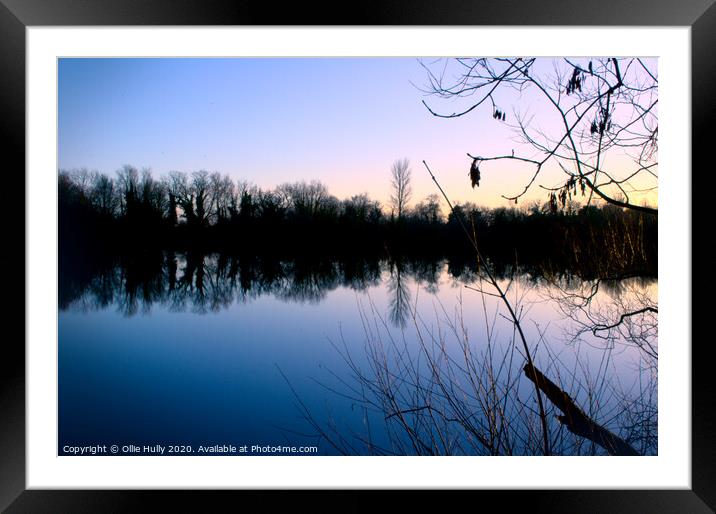 Neigh bridge lake  Framed Mounted Print by Ollie Hully