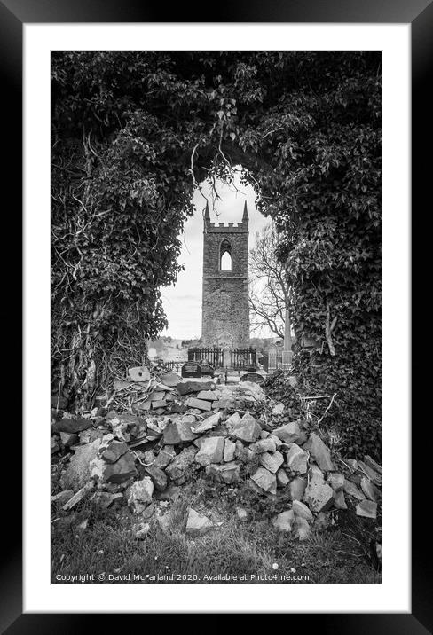 Tullylish old church Framed Mounted Print by David McFarland