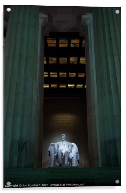 Lincoln Memorial Acrylic by Jon Kondrath