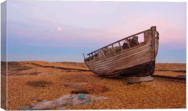 Old Fishing Boat Dungeness Canvas Print by Clive Eariss