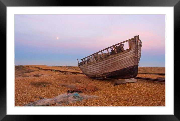 Old Fishing Boat Dungeness Framed Mounted Print by Clive Eariss