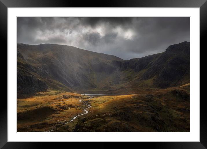 Cwm Idwal Framed Mounted Print by Rory Trappe