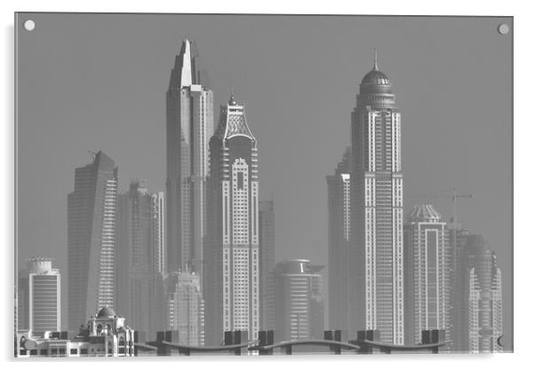 Architecture Of Dubai Acrylic by David Pyatt