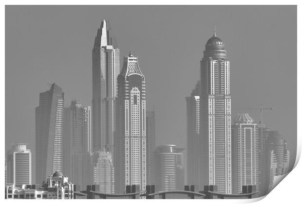 Architecture Of Dubai Print by David Pyatt
