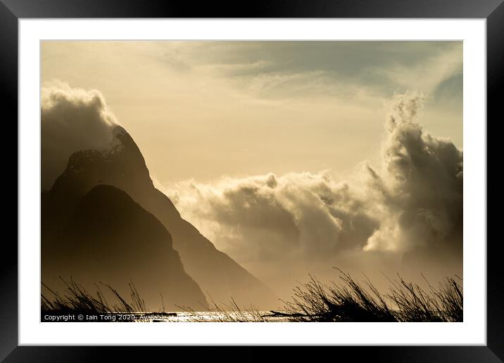 Milford Sound Storm Framed Mounted Print by Iain Tong