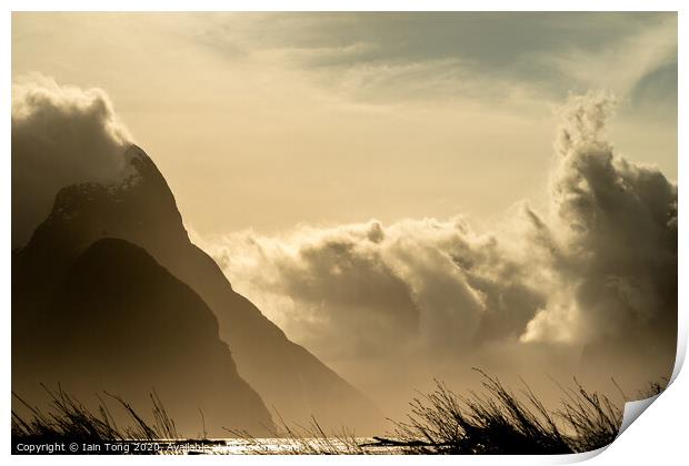 Milford Sound Storm Print by Iain Tong