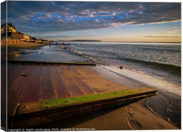 Shanklin Beach Canvas Print by Wight Landscapes