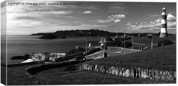 Plymouth Hoe Canvas Print by Chris Day