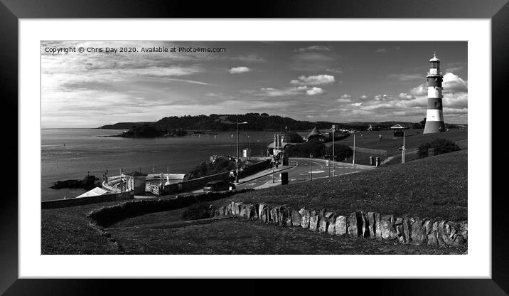 Plymouth Hoe Framed Mounted Print by Chris Day