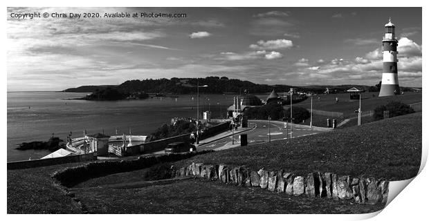 Plymouth Hoe Print by Chris Day