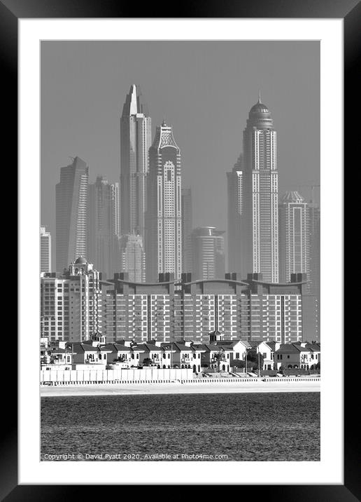 Dubai Architecture   Framed Mounted Print by David Pyatt