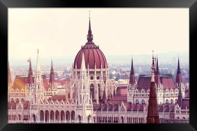 Budapest Parliament Building Framed Print by Simon Marlow