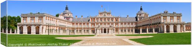 Panoramic view of the Royal Palace Of Aranjuez, Sp Canvas Print by PhotOvation-Akshay Thaker