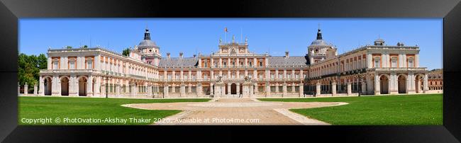 Panoramic view of the Royal Palace Of Aranjuez, Sp Framed Print by PhotOvation-Akshay Thaker
