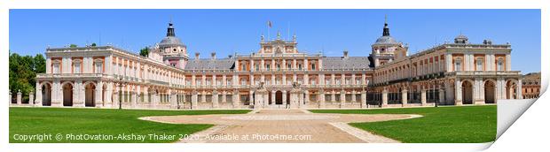 Panoramic view of the Royal Palace Of Aranjuez, Sp Print by PhotOvation-Akshay Thaker