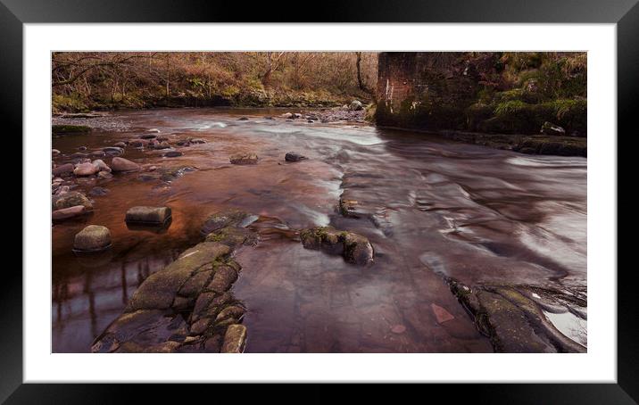 Brecon Flow Framed Mounted Print by Richard Downs