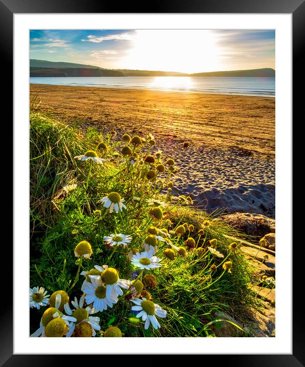 Newport Beach Sunset, Pembrokeshire, Wales, UK Framed Mounted Print by Mark Llewellyn