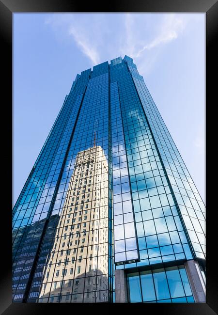 Foshay Tower and AT&T Tower Framed Print by Jim Hughes