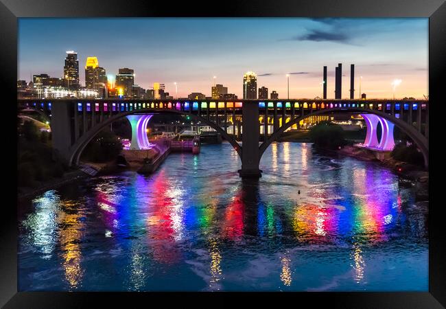Minneapolis Celebrates Gay Marriage Framed Print by Jim Hughes