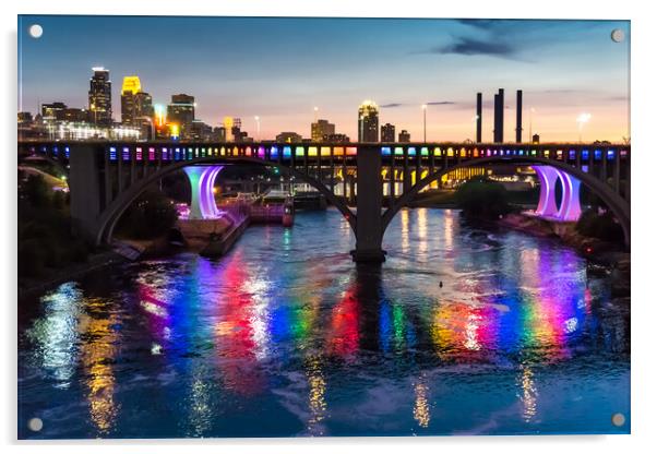Minneapolis Celebrates Gay Marriage Acrylic by Jim Hughes