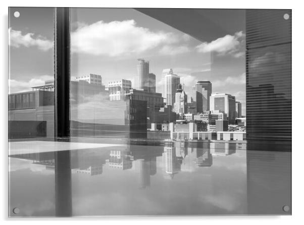 Minneapolis from the Guthrie Theater Acrylic by Jim Hughes