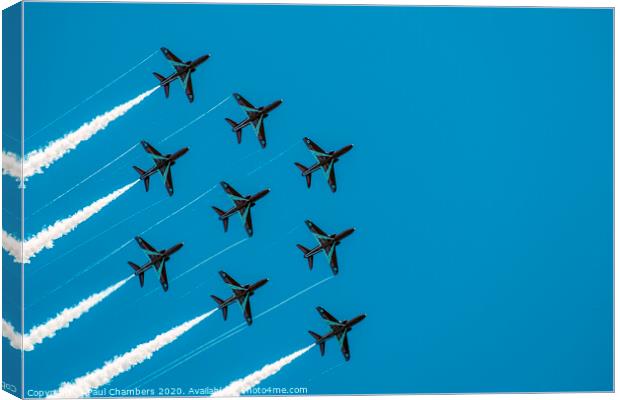 THE RED ARROWS Canvas Print by Paul Chambers