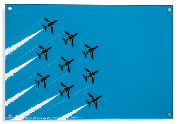 THE RED ARROWS Acrylic by Paul Chambers