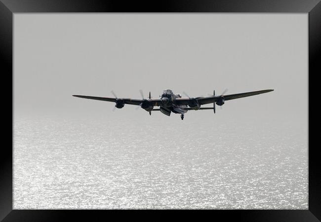 Avro Lancaster - Coasting In Framed Print by Steve de Roeck