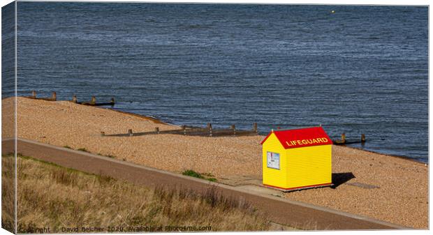 Whitstable lifeguard station Canvas Print by David Belcher