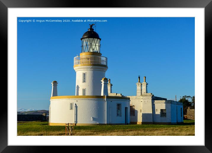 Chanonry Lighthouse Framed Mounted Print by Angus McComiskey