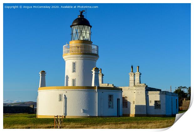 Chanonry Lighthouse Print by Angus McComiskey