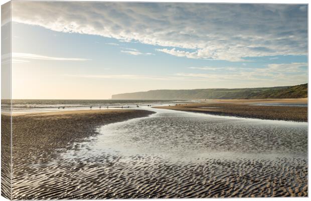 Filey Bay, North Yorkshire Canvas Print by Andrew Kearton