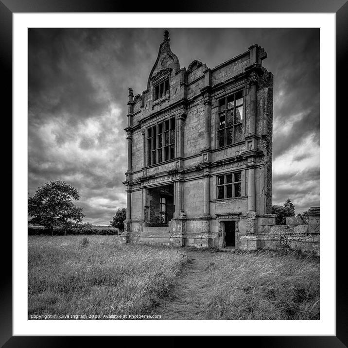 The abandoned mansion Framed Mounted Print by Clive Ingram