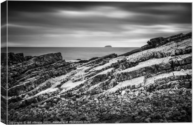 View to Steep Holm Island. Canvas Print by Bill Allsopp