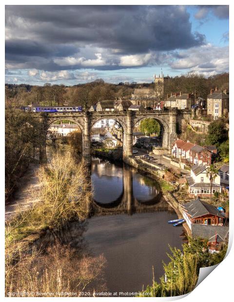 Knaresborough view of the town. Print by Beverley Middleton
