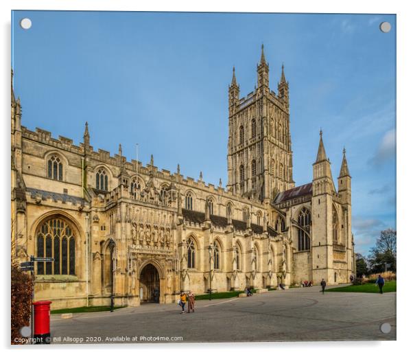 Gloucester Cathedral. Acrylic by Bill Allsopp