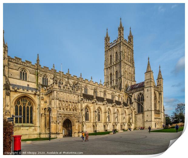 Gloucester Cathedral. Print by Bill Allsopp
