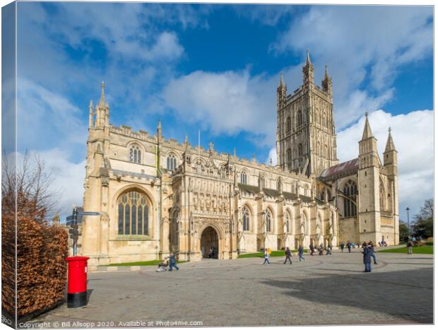 Gloucester Cathedral. Canvas Print by Bill Allsopp