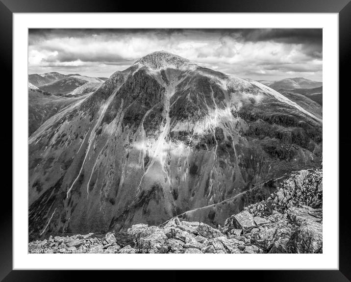 Great Gable, Lake District  Framed Mounted Print by Liz Withey