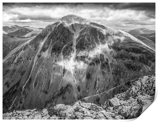 Great Gable, Lake District  Print by Liz Withey