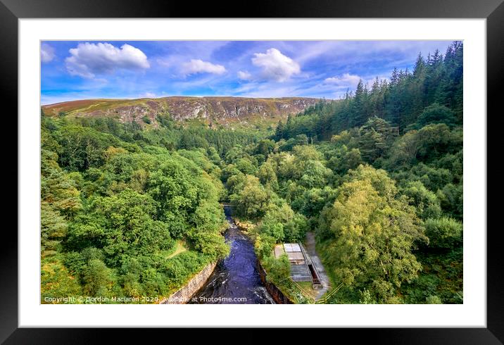 Elan Valley from Pen y Garreg Dam Framed Mounted Print by Gordon Maclaren