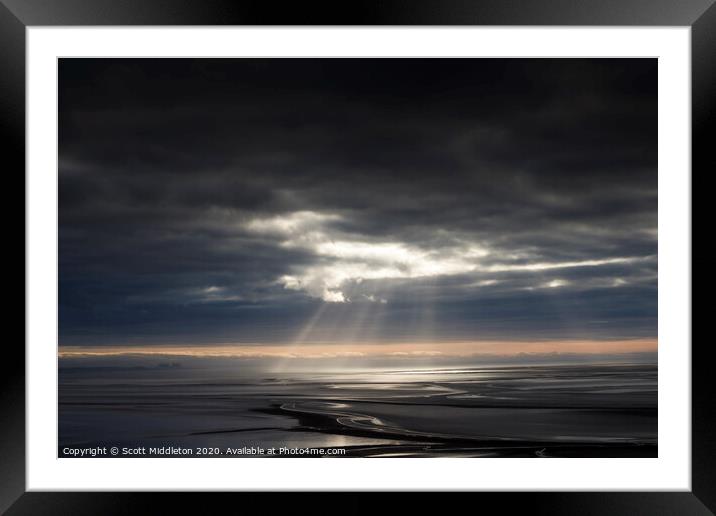 Arnside Estuary Framed Mounted Print by Scott Middleton