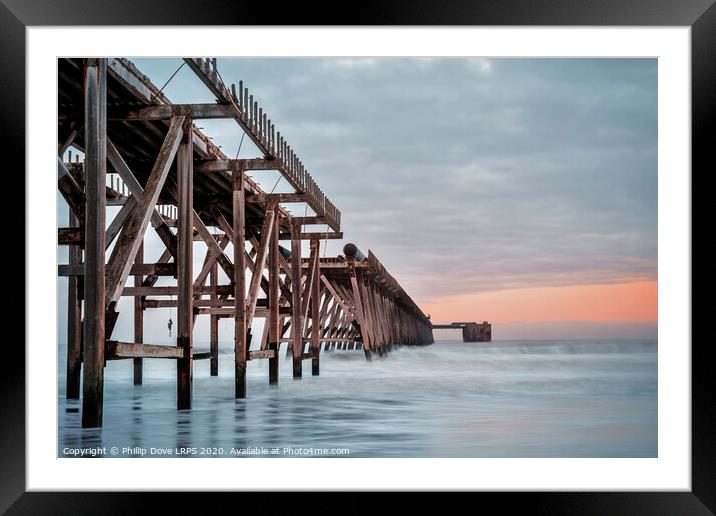 Steetley Pier Hartlepool Framed Mounted Print by Phillip Dove LRPS