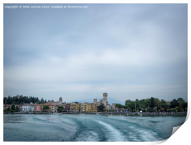 Leaving Sirmione Print by Peter Lennon