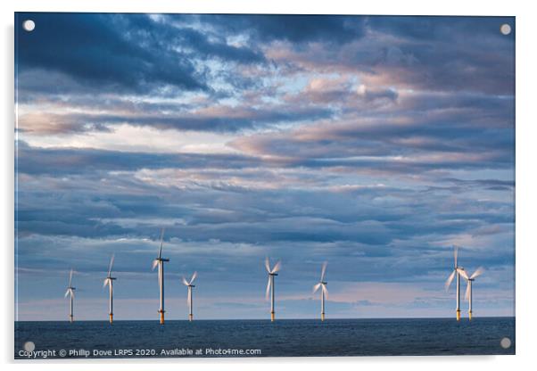 Wind Turbines Acrylic by Phillip Dove LRPS