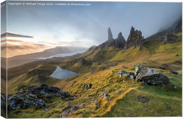 The Storr Canvas Print by Michael Tonge